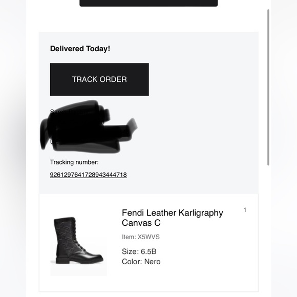 Fendi Karligraphy FF combat boots 6.5 used in great condition - Picture 16 of 16